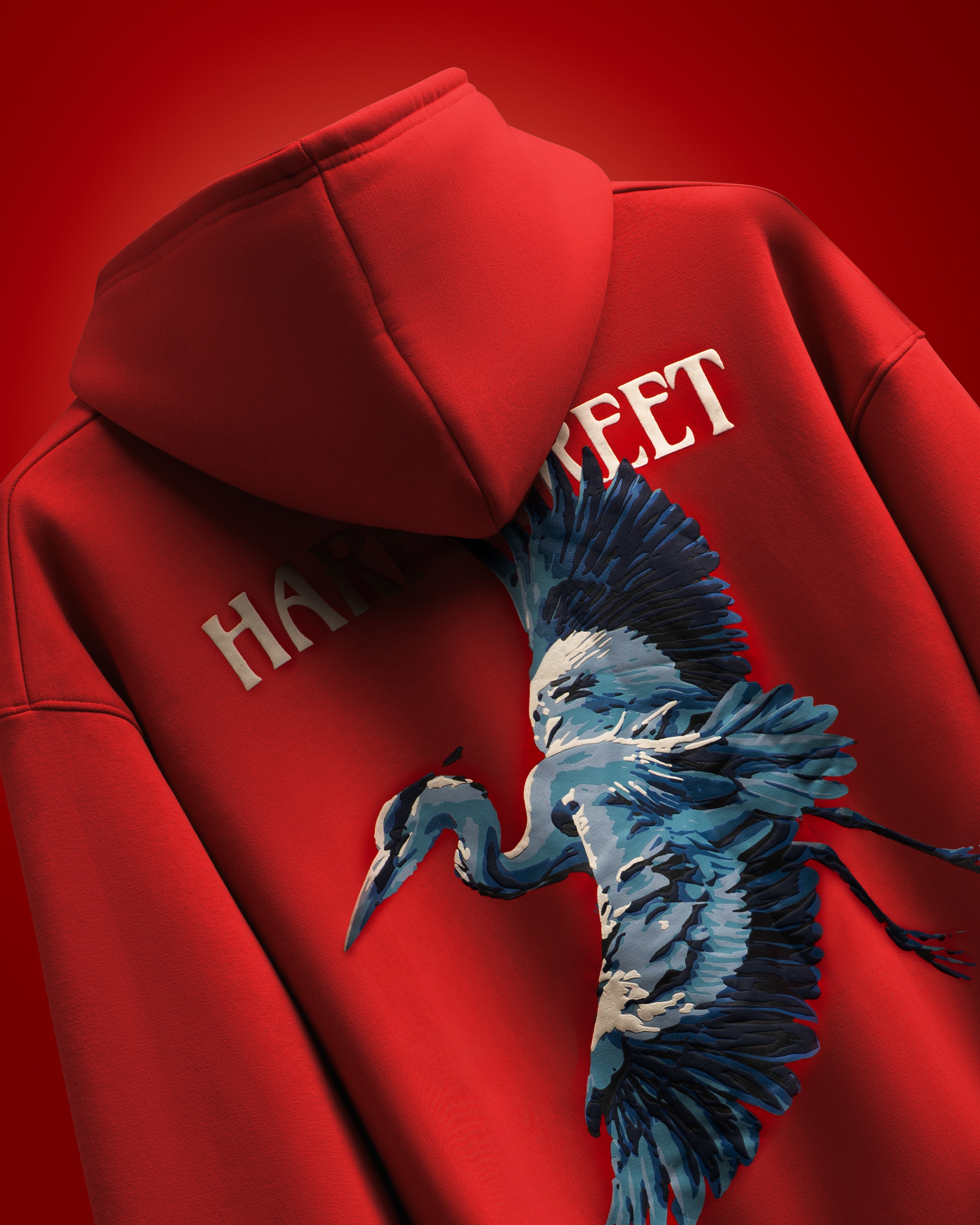 Red Heron Hoodie